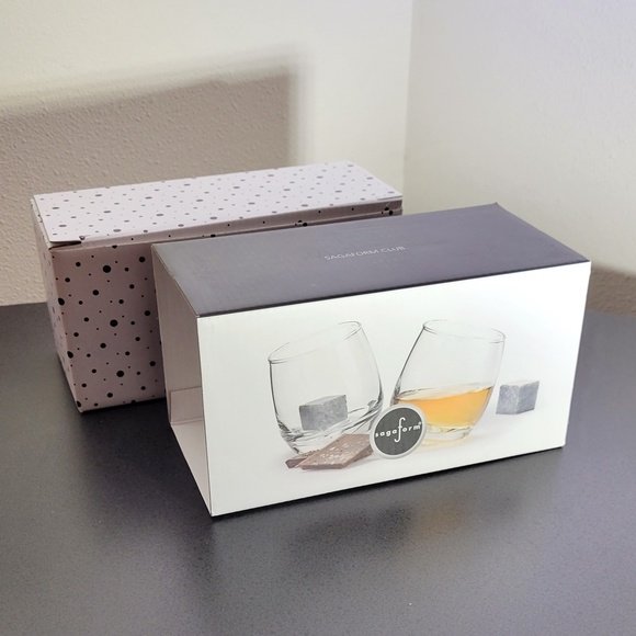 Rocking Whiskey Tumbler Glasses 6.75 oz, Set of 2, Sagaform Swedish design - Picture 7 of 7